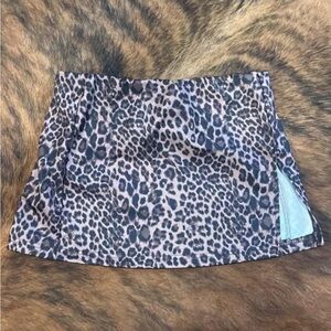 SHEIN Animal Print Mini Skirt